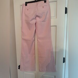 Theory Blush Pinstripe Trousers